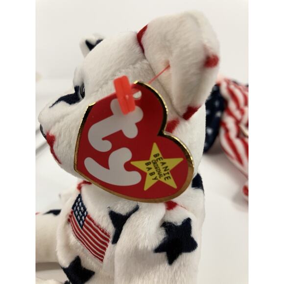 Ty Beanie Babies Patriotic Bear Bundle (3pcs) USA, Glory And Spangle - Picture 12 of 16